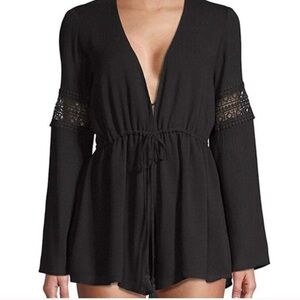 Price firm SHOW ME YOUR MUMU Sparrow Black Romper Size Medium